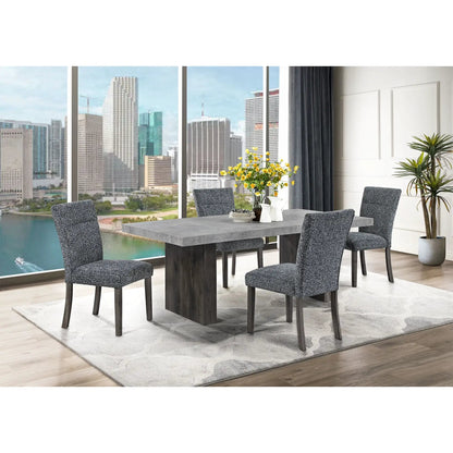 Sharon dining chairs with extended back gray, set of 2, Unique Piece Furniture on Tampa Home & Garden Store