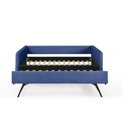 Upholstered Daybed and Pop Up Trundle Frame