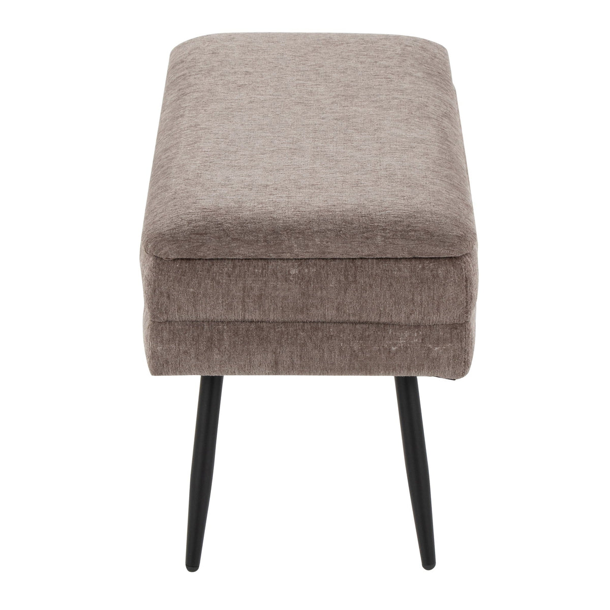 Storage bench with removable lid brown fabric HouseOfZazla on Tampa Home & Garden Store