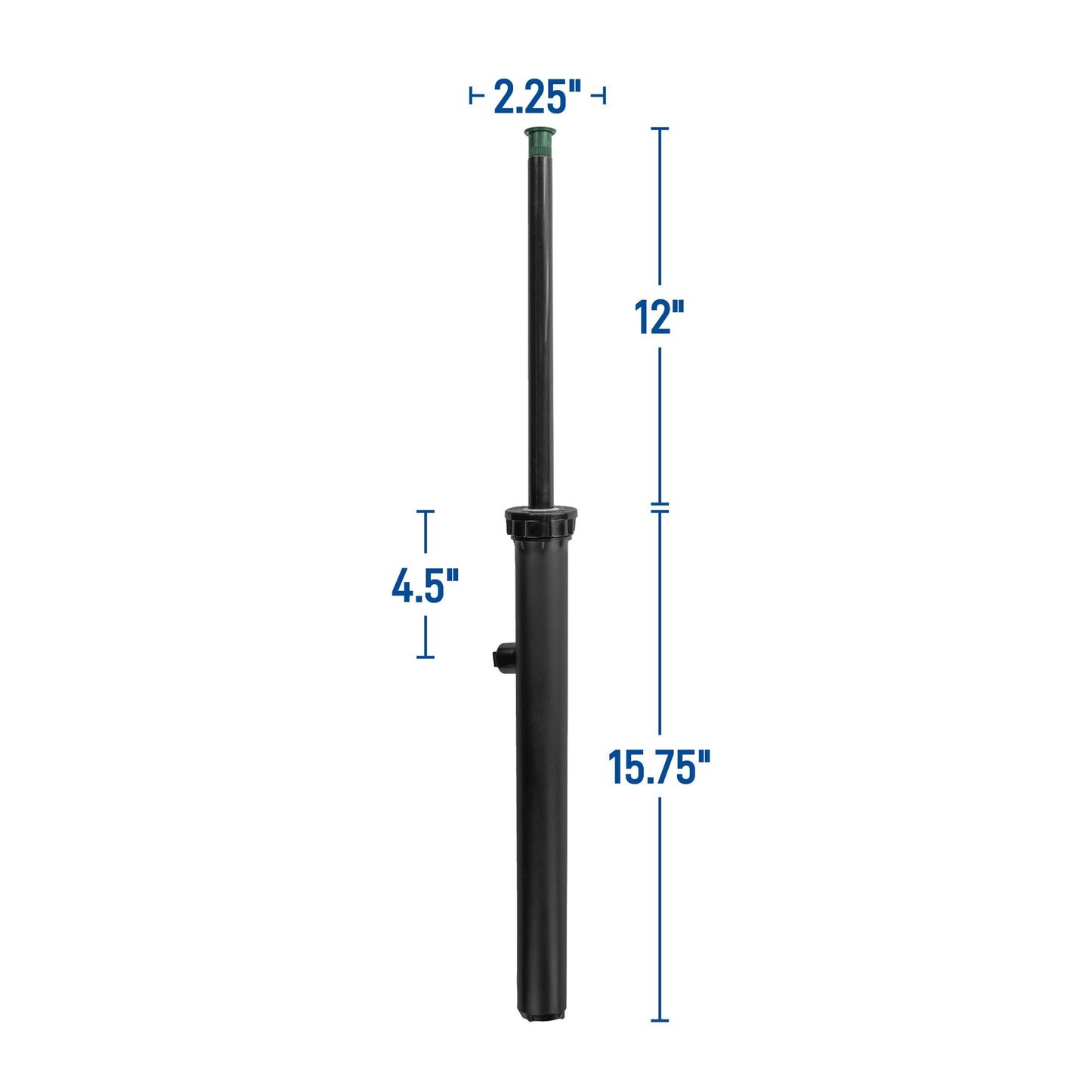 12"400 Series Spray Head w/15' Brass Adj Nozzle