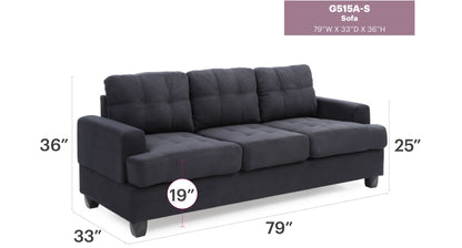 Sandridge Micro Suede Sofa for Apartment and Home