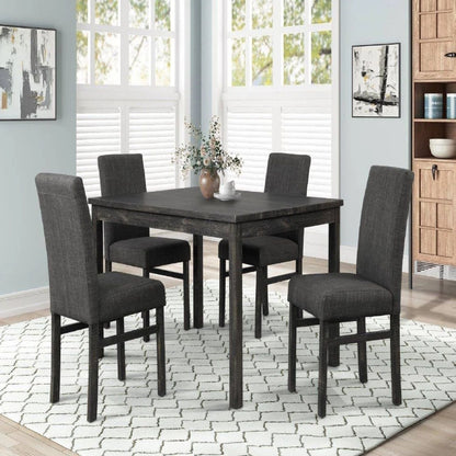Transitional Upholstered Dining Chair For Kitchen