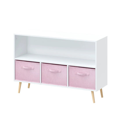 Bookcase with Collapsible Drawers Book Display