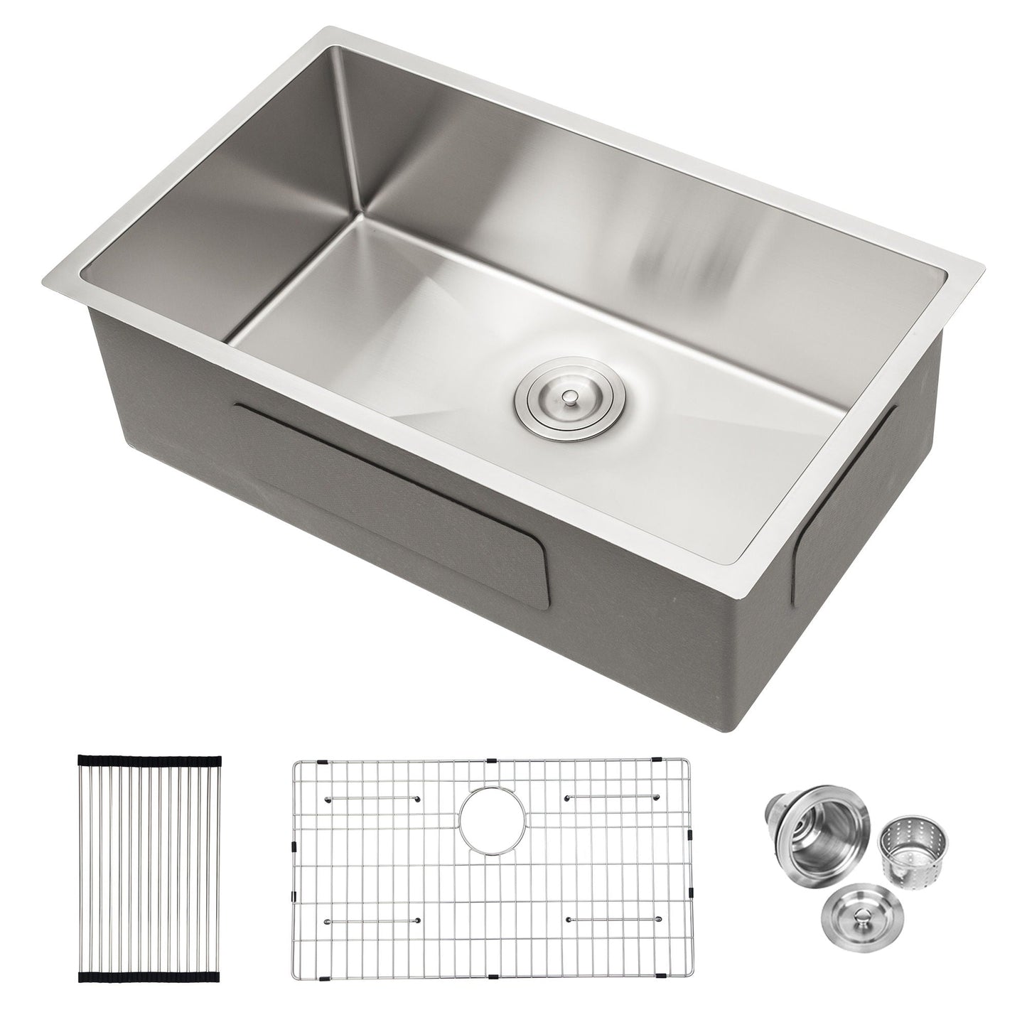 Modern Deep Single Bowl and Stainless Steel Sink