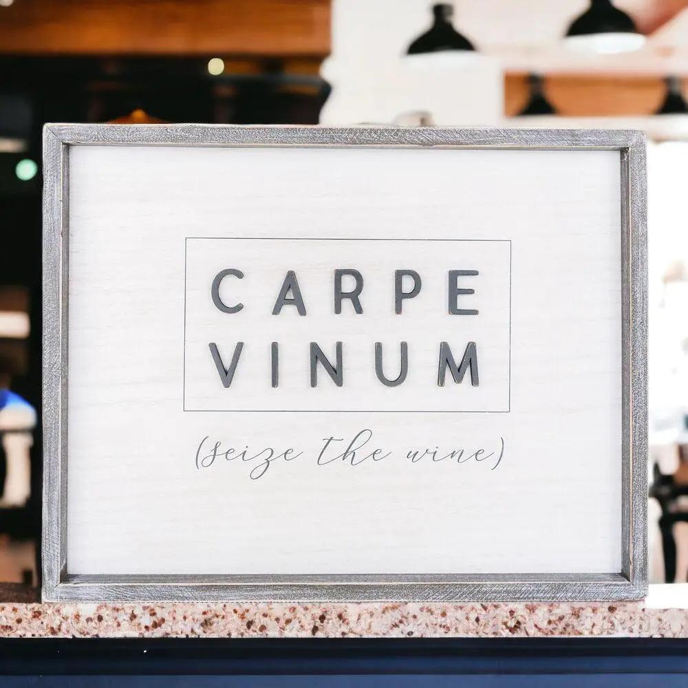 Carpe Vinum XL Wine Sign Limited Edition