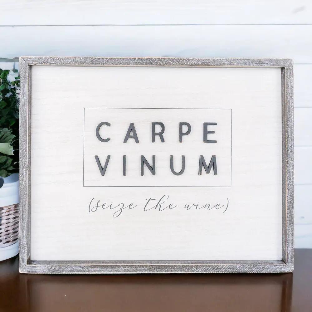 Carpe Vinum XL Wine Sign Limited Edition