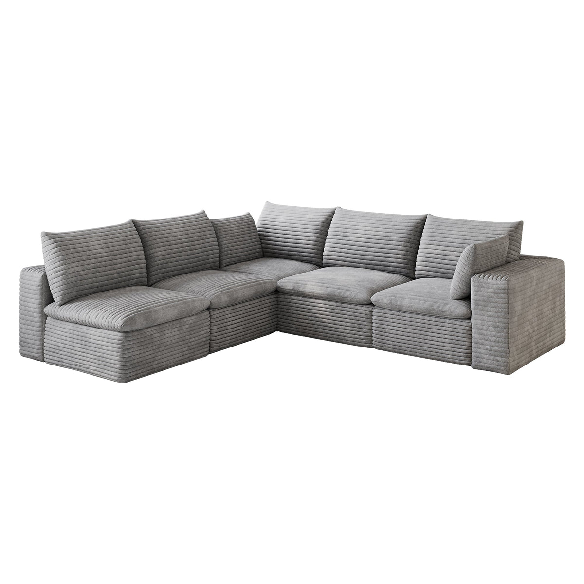 Modular Cloud Sofa and Corduroy Plush Seating