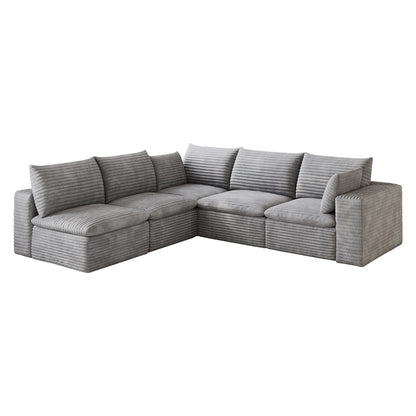 Modular Cloud Sofa and Corduroy Plush Seating