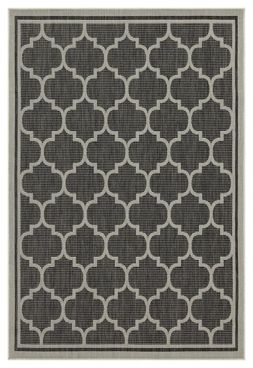 Sunshine indoor/outdoor runner rug with beige lattice, 2'7"x7'3" Unique Piece Furniture on Tampa Home & Garden Store