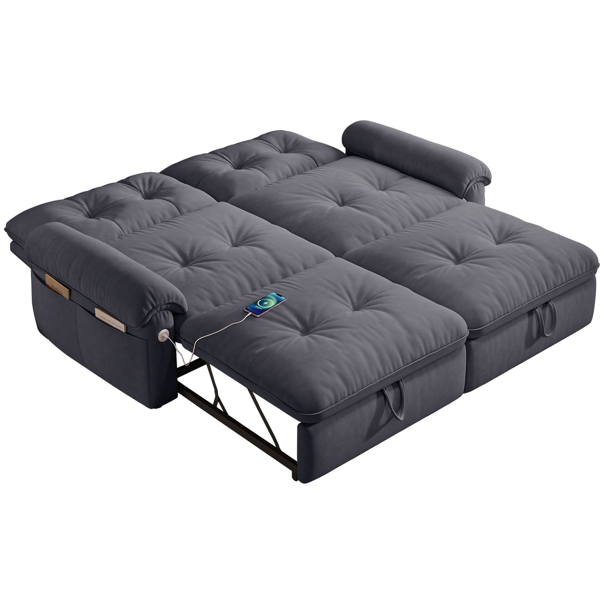 77 Inch Modern and Cozy Convertible Sofa Bed