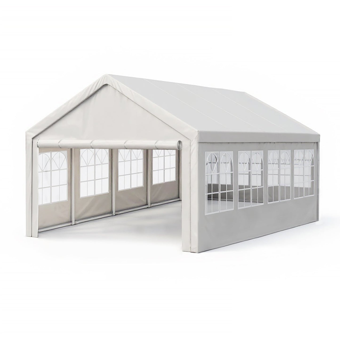 Carport canopy tent 13x26 ft white with sidewalls by HouseOfZazla on Tampa Home & Garden Store