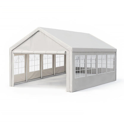 Carport canopy tent 13x26 ft white with sidewalls by HouseOfZazla on Tampa Home & Garden Store