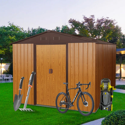Outdoor Metal Storage Shed And Floor Base