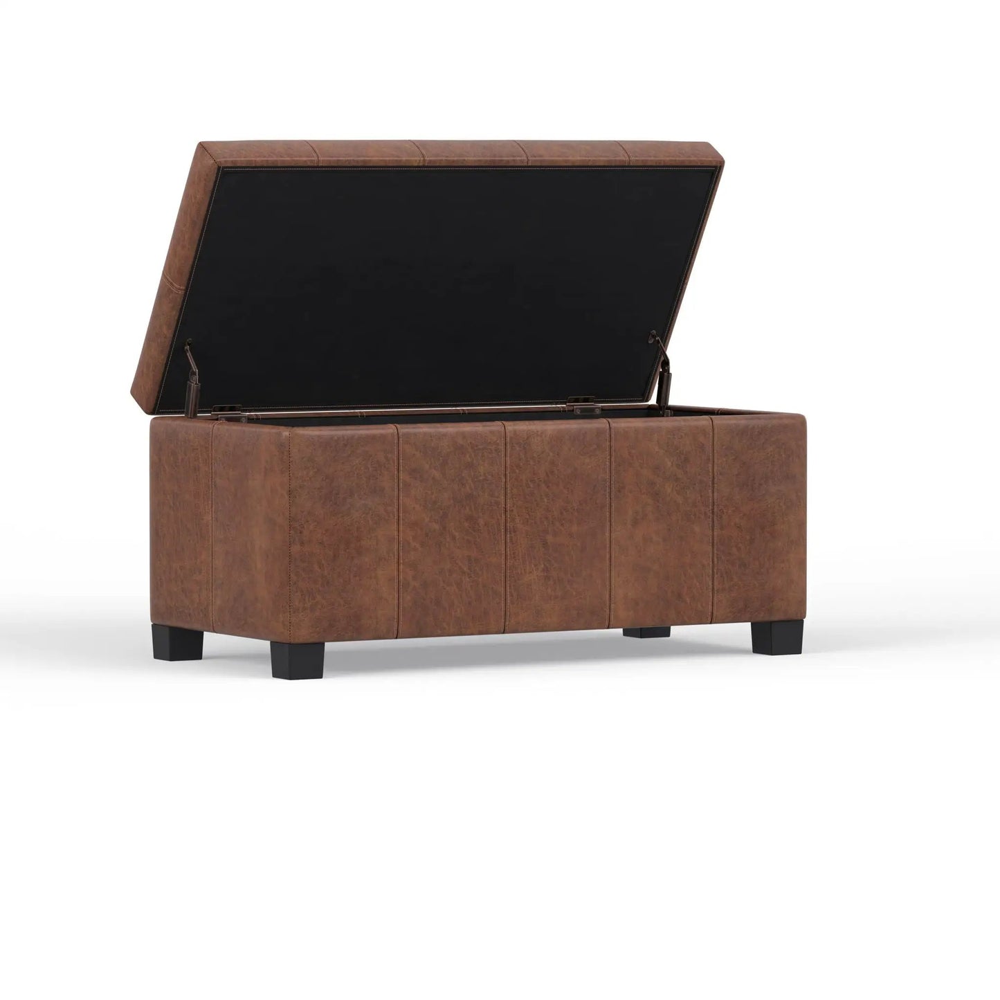 Dover Upholstered Storage Ottoman Bench with Lid