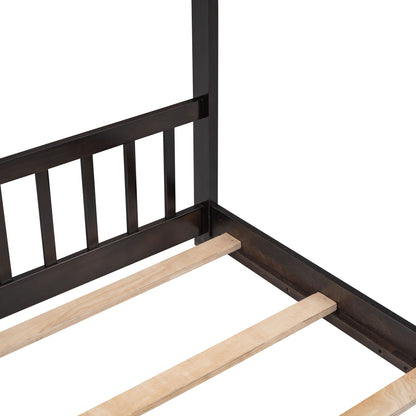 Playhouse Design Bed with Cozy Roof for Kids