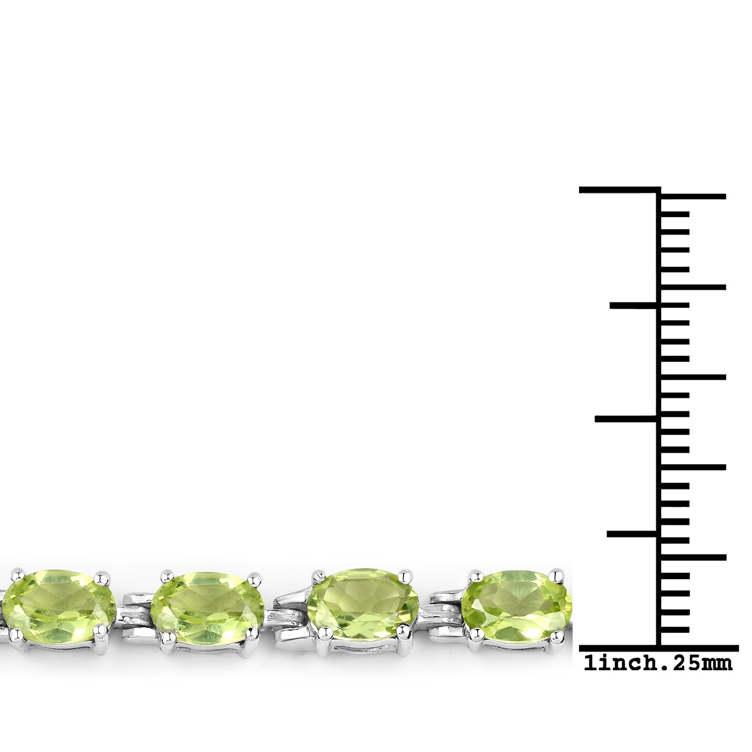 Bracelet with oval peridot stones set in .925 sterling silver, 8.61 ct total, Bids.com on Tampa Home & Garden Store