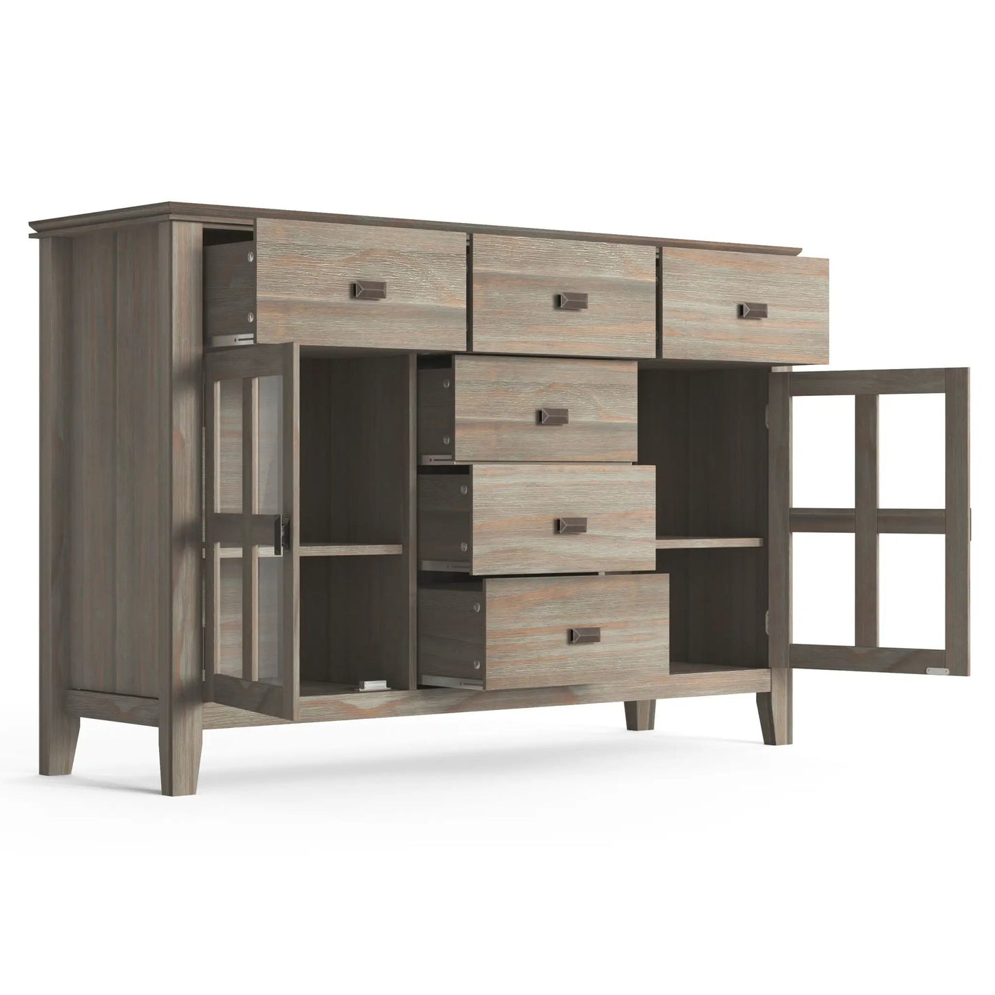 Artisan Handcrafted Sideboard Buffet weathered gray wood by Unique Piece Furniture on Tampa Home & Garden Store