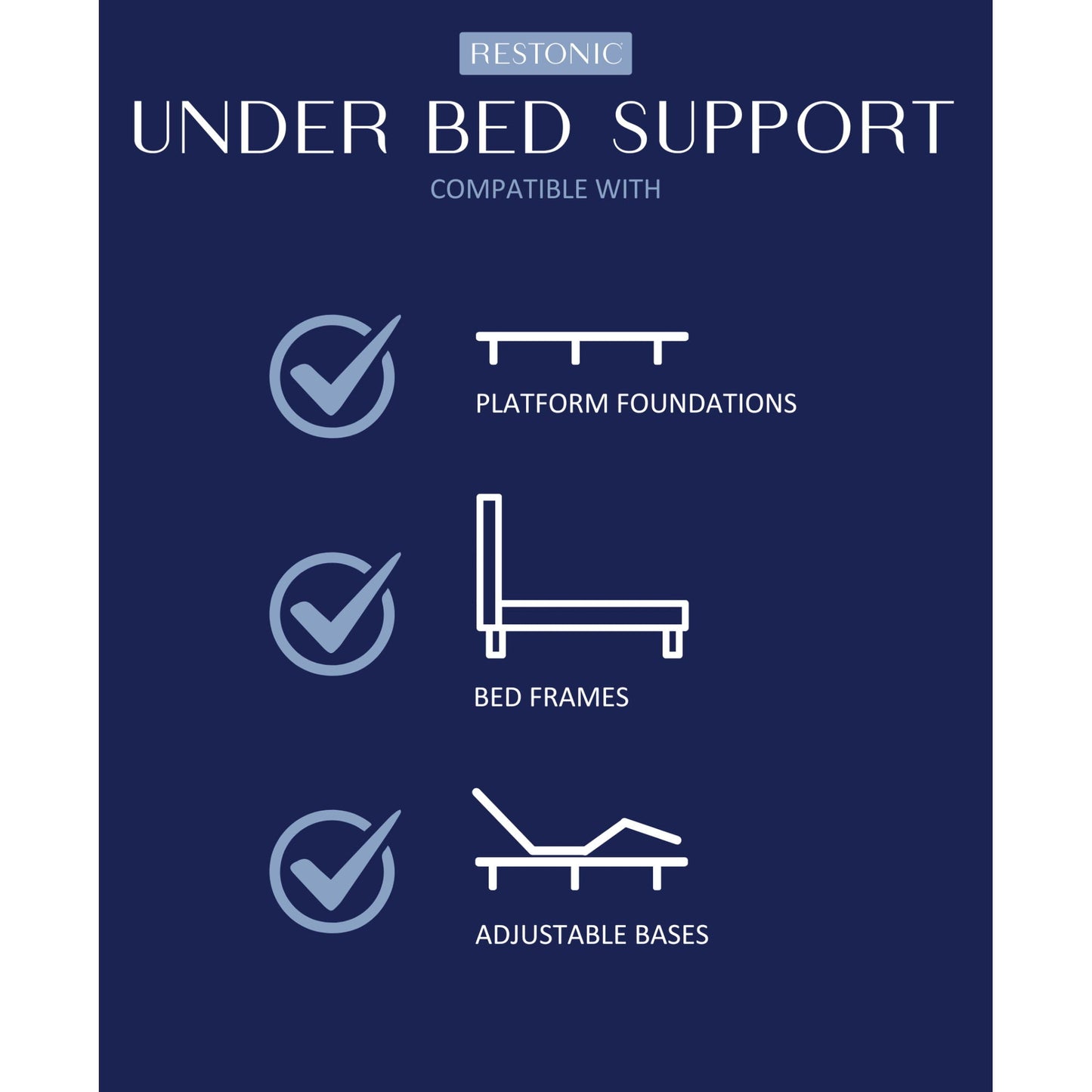 HouseOfZazla Comfort Care 11in hybrid foam mattress, medium; compatible with platforms on Tampa Home & Garden Store
