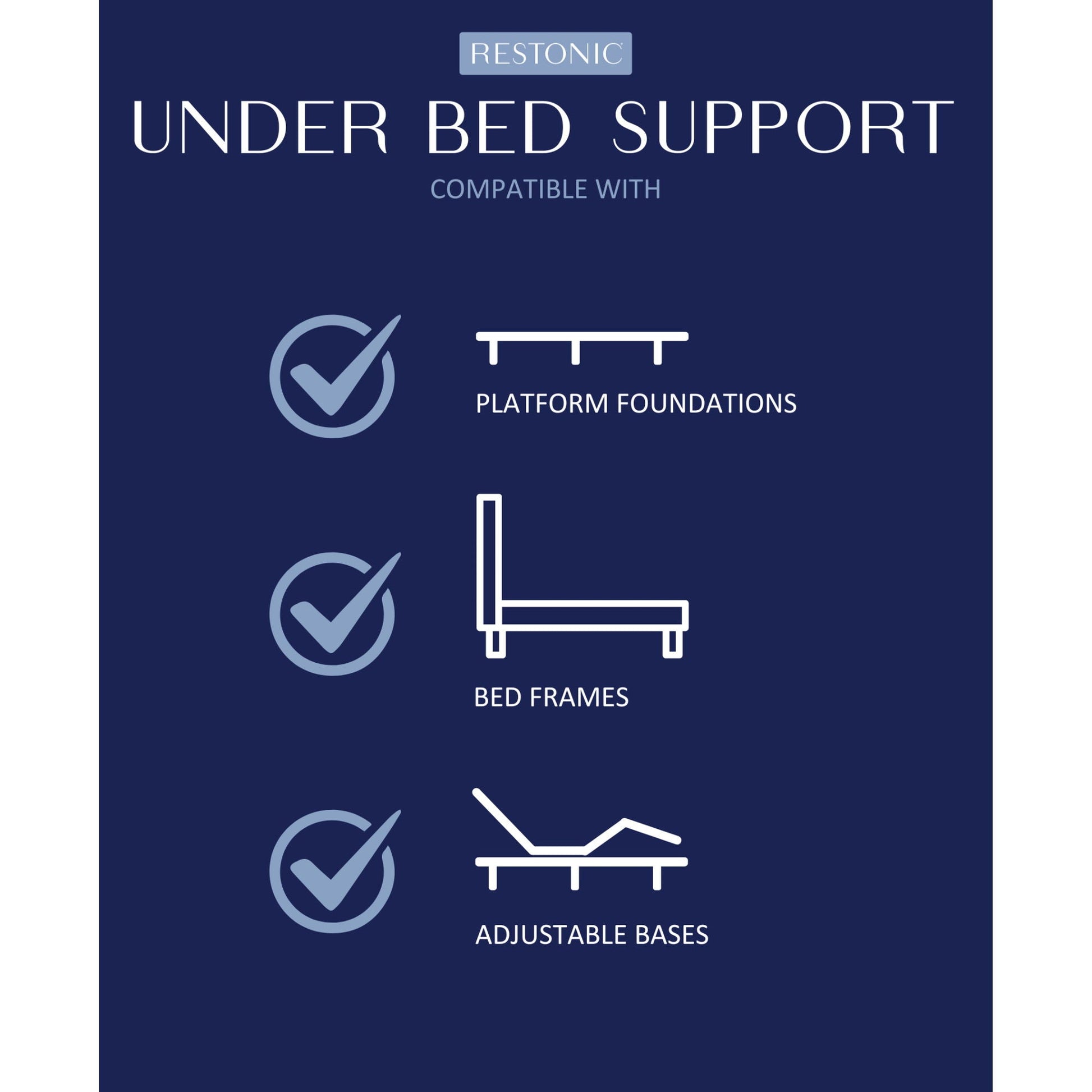 HouseOfZazla Comfort Care 11in hybrid foam mattress, medium; compatible with platforms on Tampa Home & Garden Store