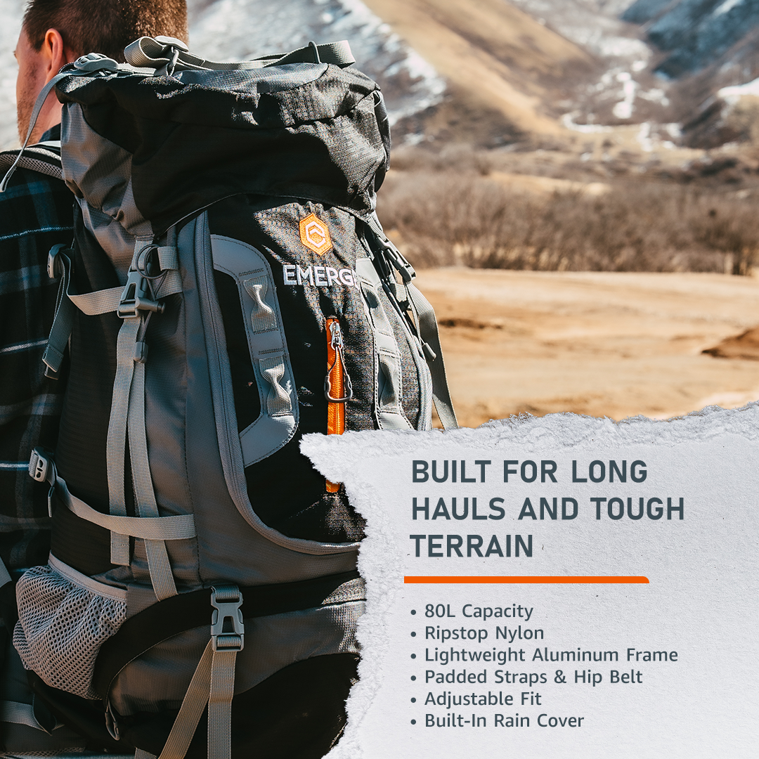 80L Survival Backpack - The Ranger - Tampa Home & Garden Store