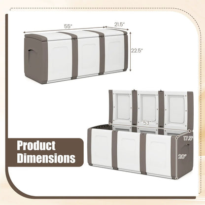 Patio Storage Container with Lockable Lid