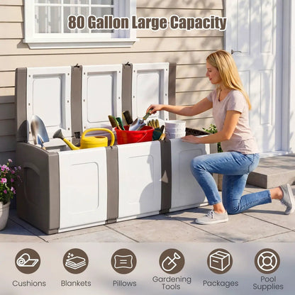 Patio Storage Container with Lockable Lid
