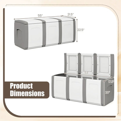 Patio Storage Container with Lockable Lid