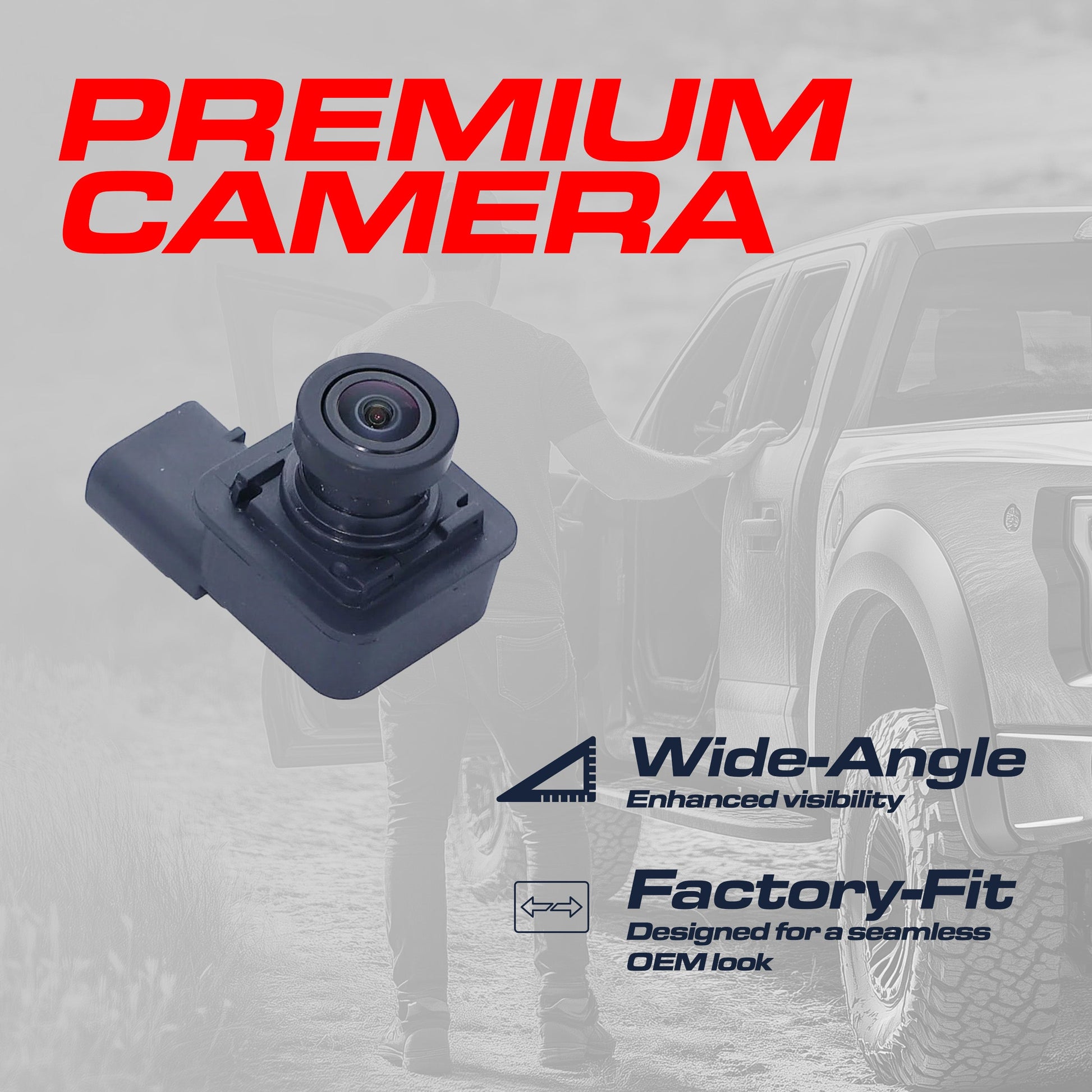 Master Tailgaters backup camera for Ford F-150 2018-2020, OEM replacement, black housing on Tampa Home & Garden Store