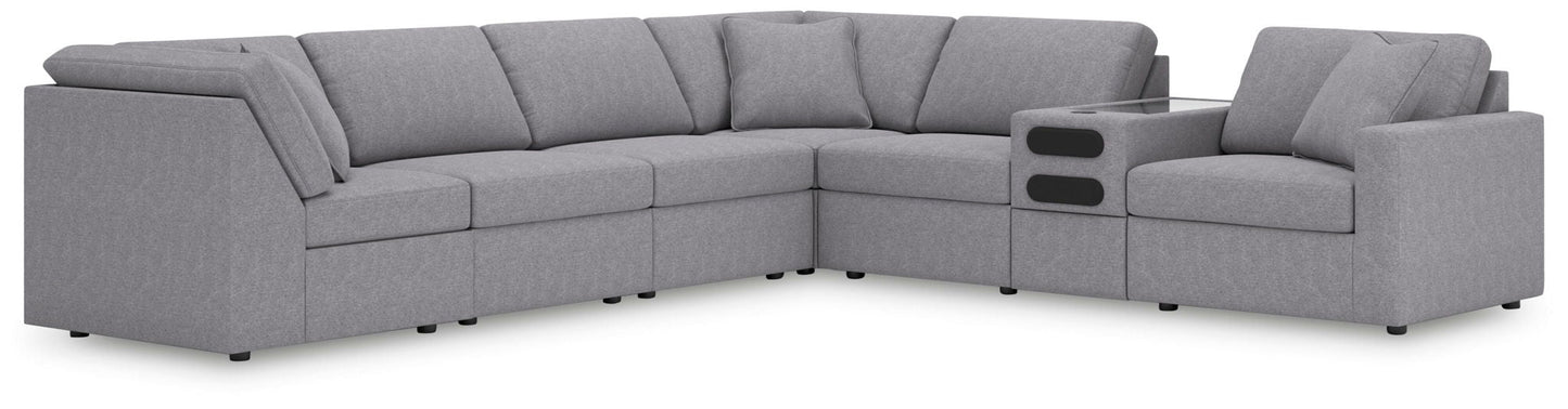 Modmax Sectional in Granite Performance Fabric