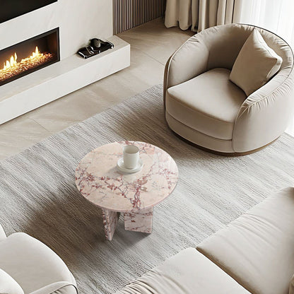 Luxury Marble Coffee Table With Unique Veining