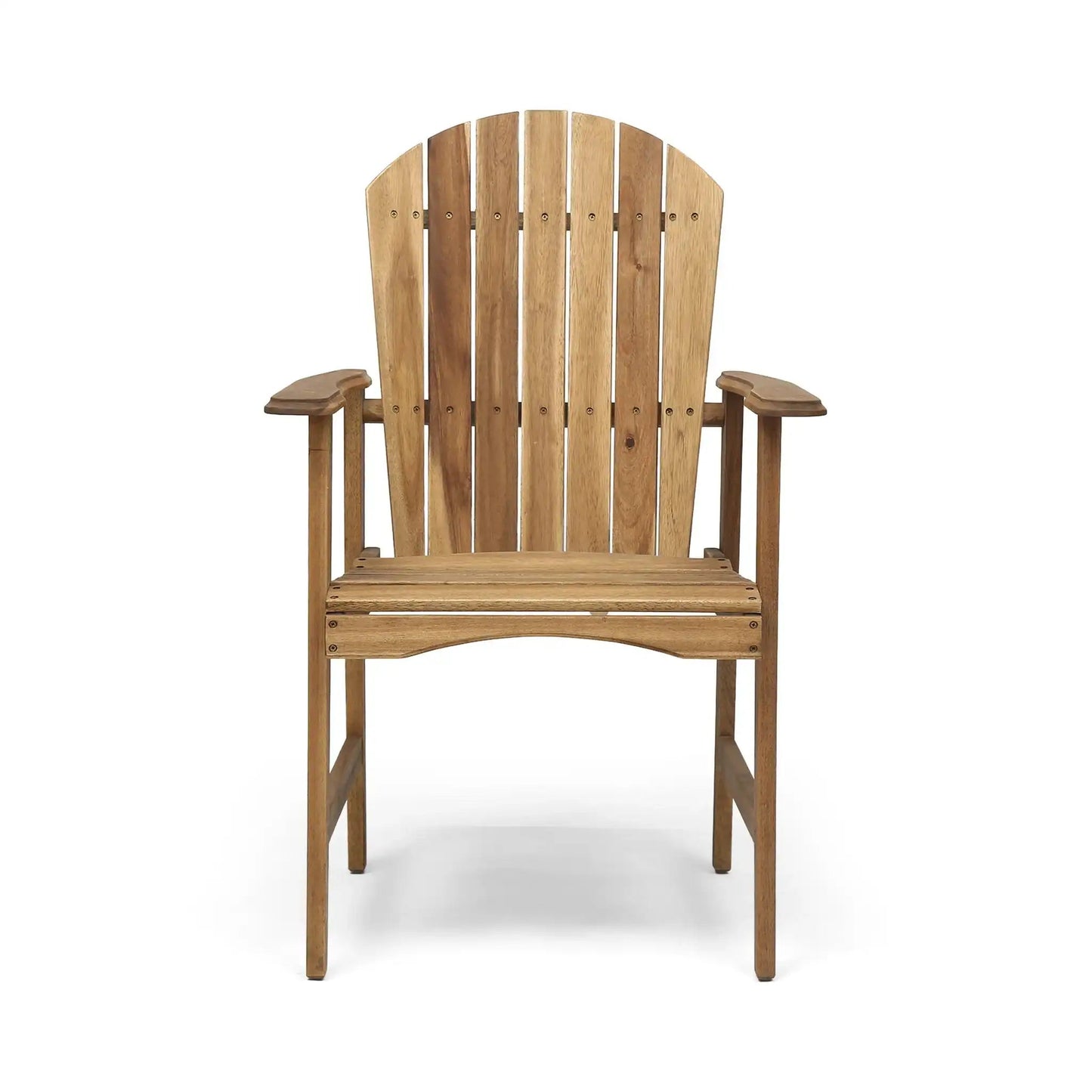 Outdoor weather resistant acacia wood Adirondack dining chair by HouseOfZazla on Tampa Home & Garden Store
