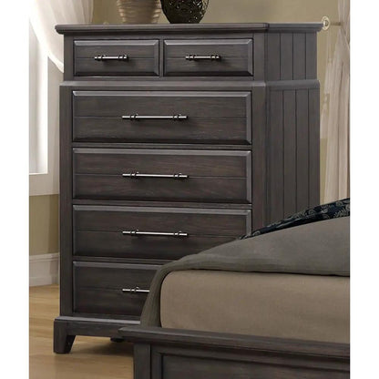 Mahogany Six Drawer Dresser for Bedroom Storage