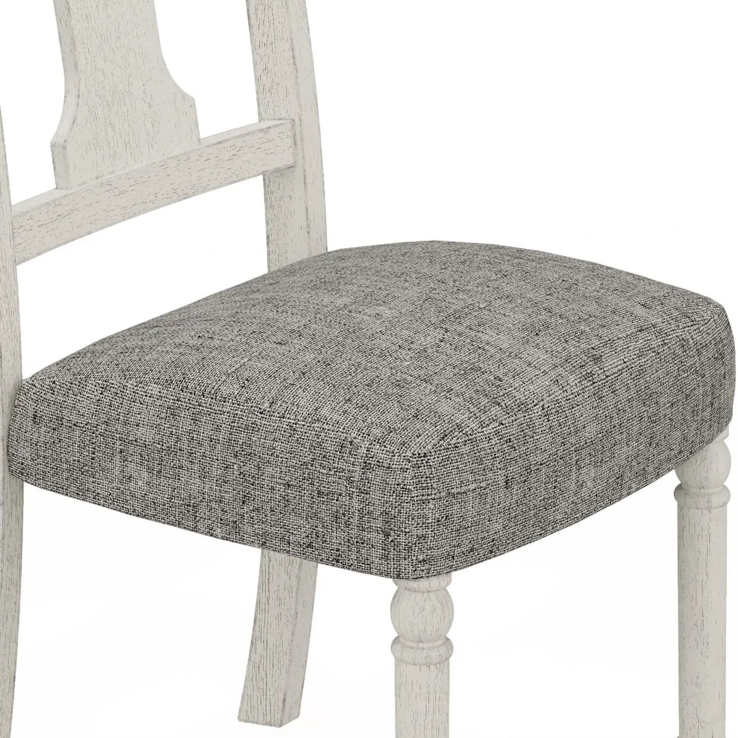 Tannen Dining Side Chair Set of 2 White and Gray