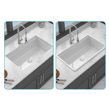 Undermount Workstation and Ceramic Kitchen Sink