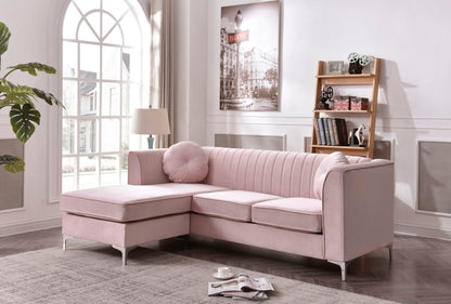 Delray Micro Suede Sofa and Chaise Lounger