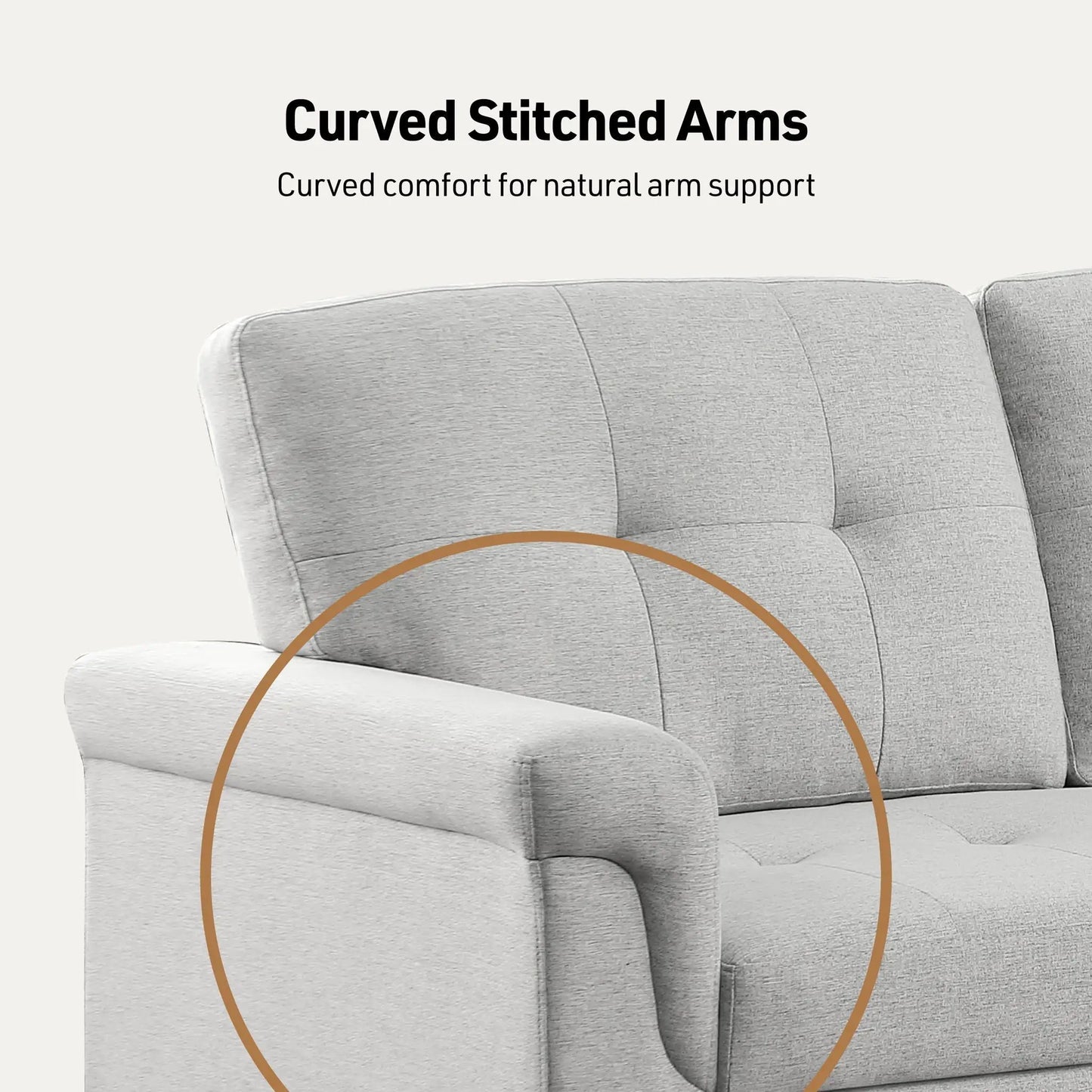 Lucca sleeper sectional sofa with storage chaise in gray fabric by Unique Piece Furniture on Tampa Home & Garden Store