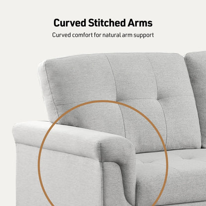 Lucca sleeper sectional sofa with storage chaise in gray fabric by Unique Piece Furniture on Tampa Home & Garden Store
