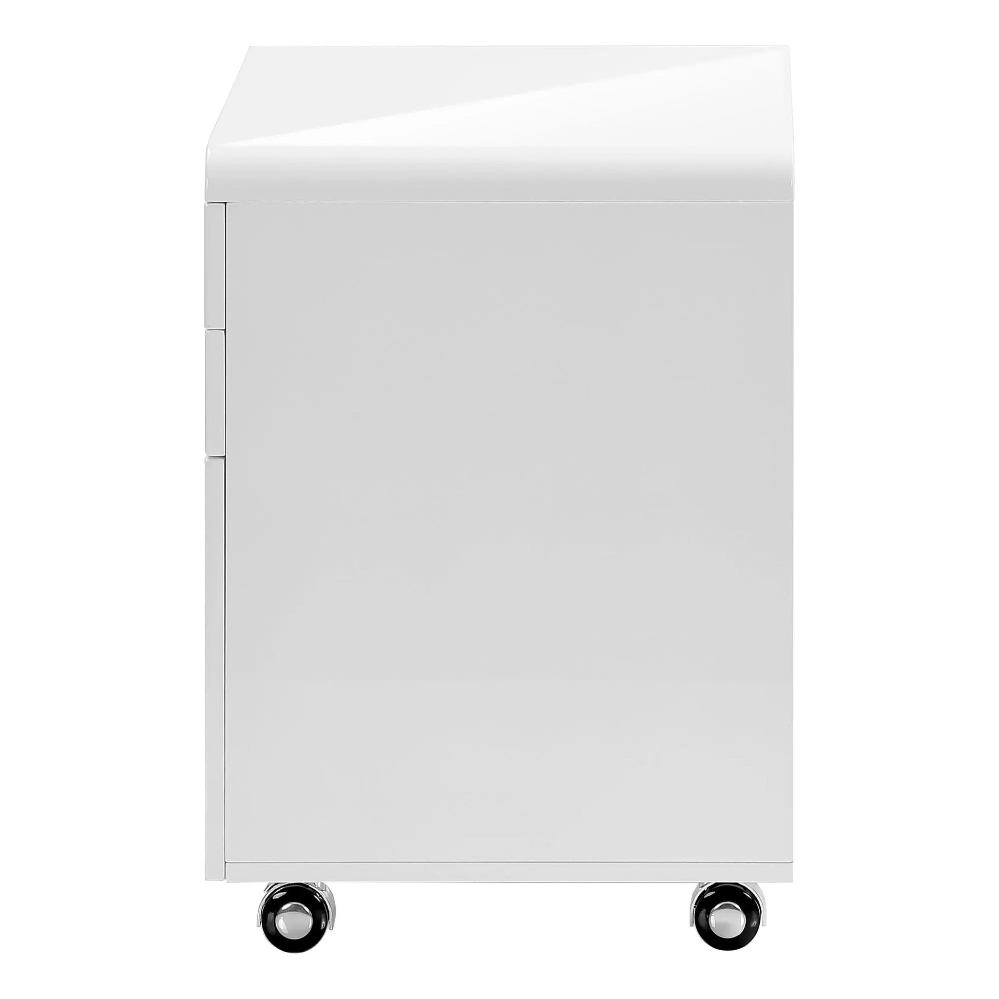 File cabinet rolling mobile storage drawers glossy white with caster wheels on Tampa Home & Garden Store