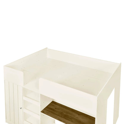 Loft Bed With Built In Wardrobe and Desk