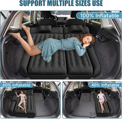 Dikasun Outdoor 63in SUV Mattress black with pump and 2 pillows for extended trunk space on Tampa Home & Garden Store