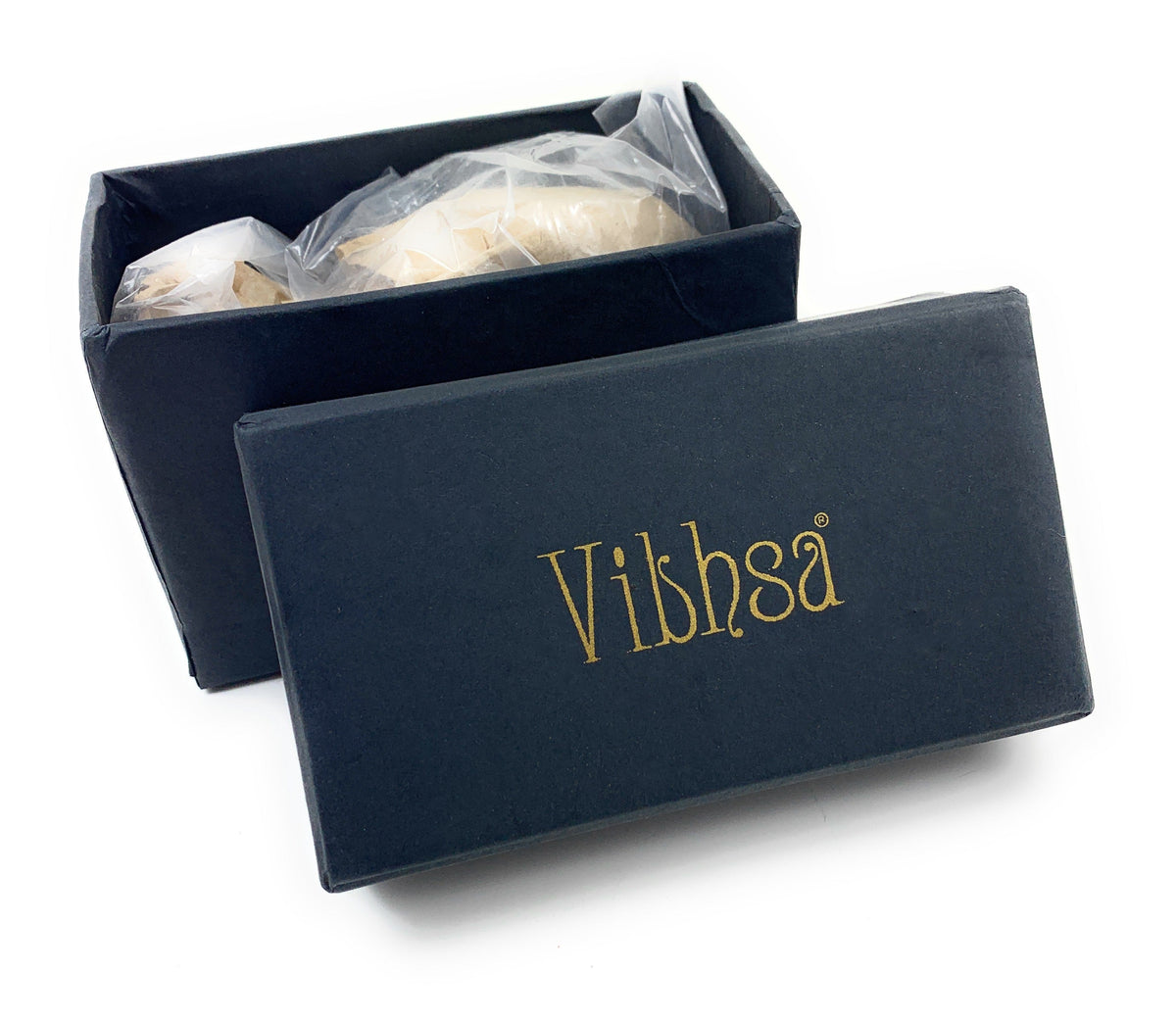 Vibhsa Bird Figurines Silver Rustic in black gift box with protective plastic on Tampa Home & Garden Store
