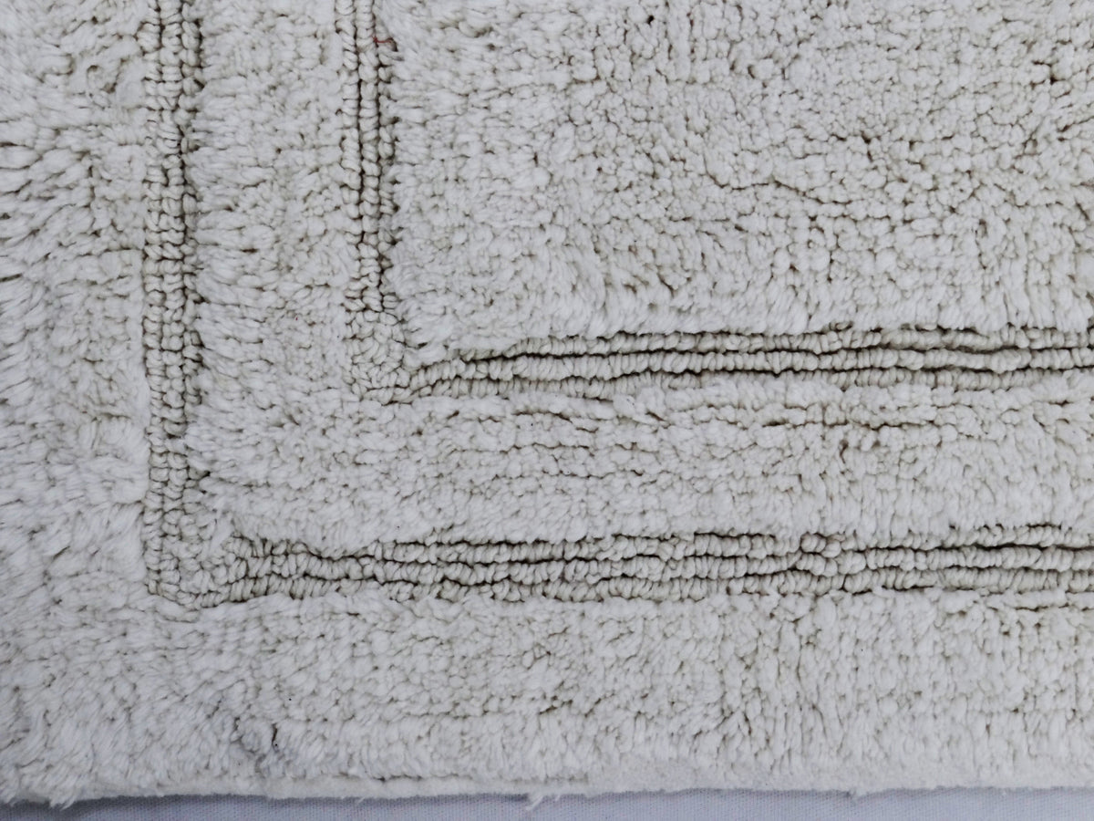 Vibhsa ivory bath rug 20x32 plush shag bathroom mat on Tampa Home & Garden Store