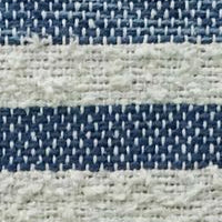 Vibhsa 100% cotton Ombre textured stripe throw pillow in navy blue and ivory weave on Tampa Home & Garden Store