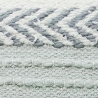 Vibhsa throw pillow handloom striped decorative, white and light gray, 20x20 on Tampa Home & Garden Store