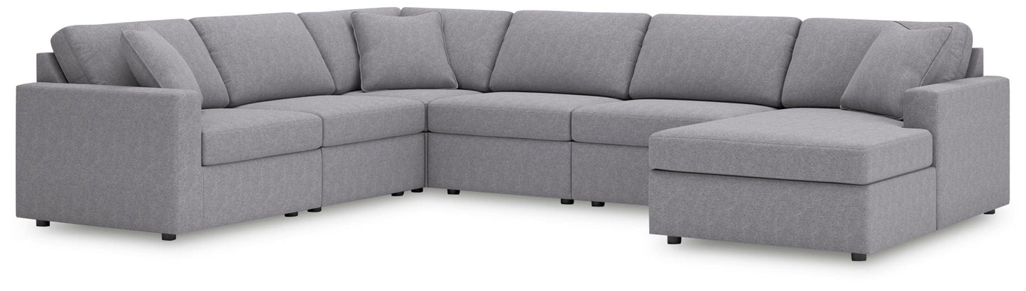 Modmax Sectional in Granite Performance Fabric