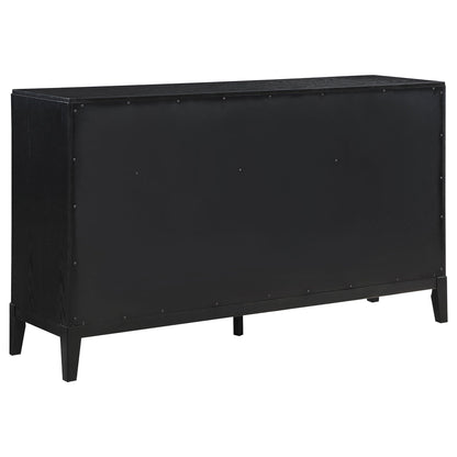 Ennis 4 Piece Bedroom Set black wood bed frame by HouseOfZazla on Tampa Home & Garden Store