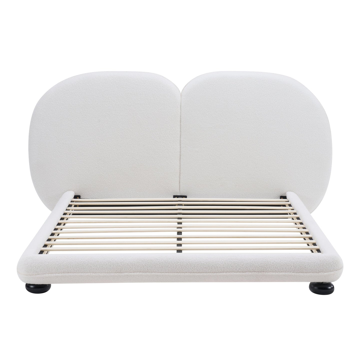 Upholstered Bed Frame With Split Luxury Headboard