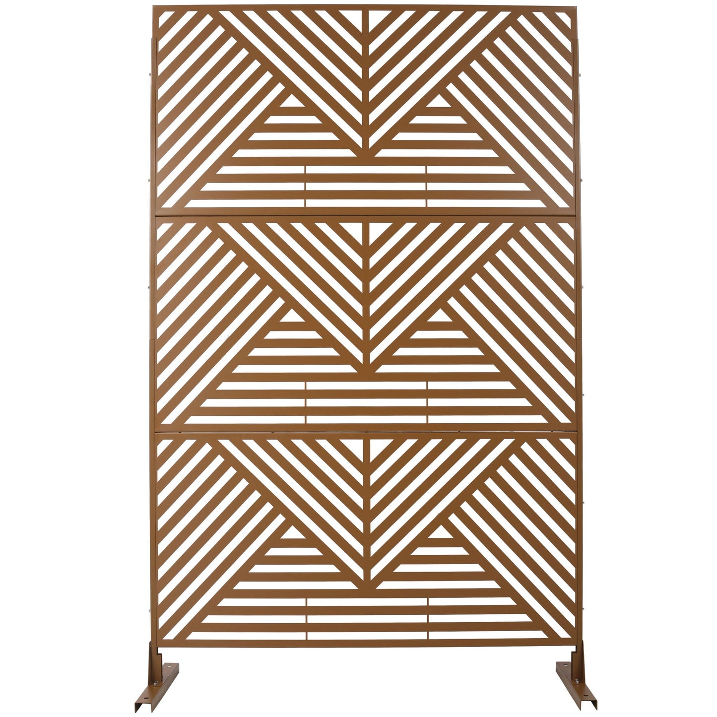 Freestanding Metal Privacy Screen and Stand