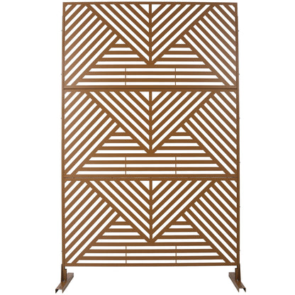 Freestanding Metal Privacy Screen and Stand