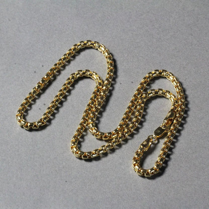 3.4mm 14k yellow gold round box chain necklace by Bids.com, set of three chains on Tampa Home & Garden Store